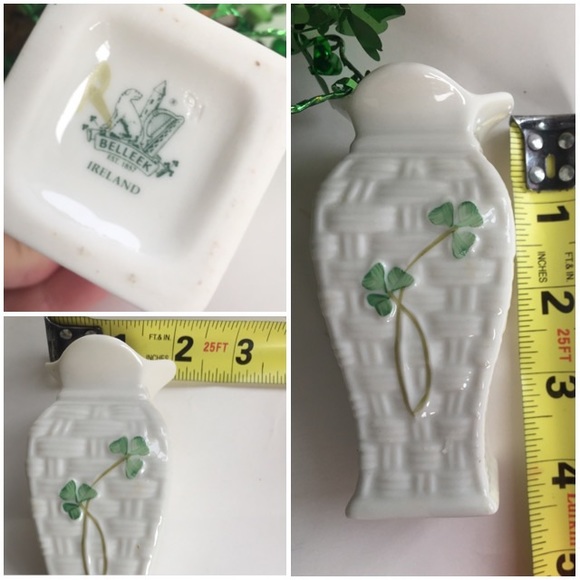 🎁☘️Belleek Bud Vase, Irish Porcelain - Picture 5 of 6